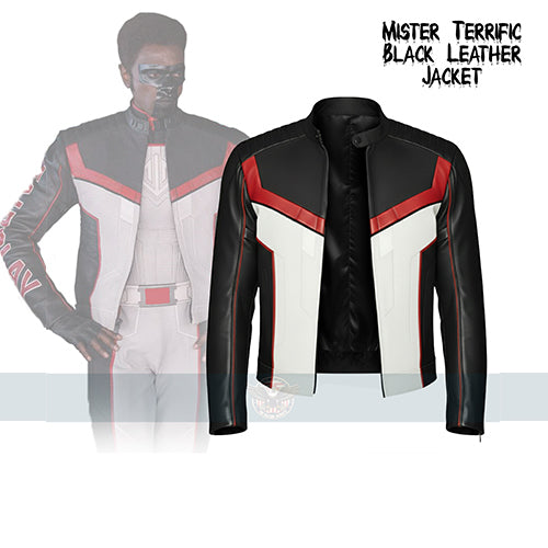 Mister Terrific Black Leather Jacket