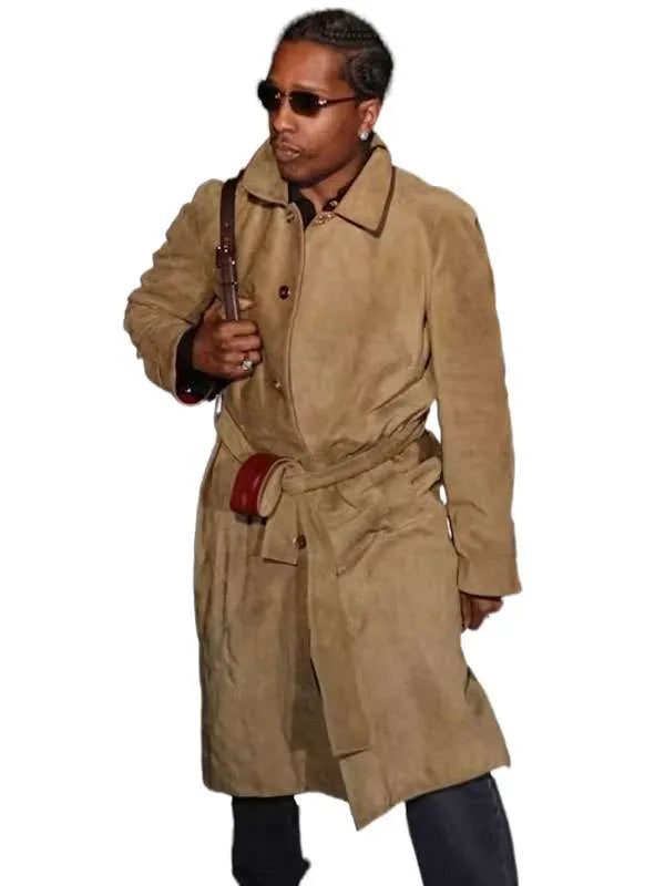 A$AP Rocky New York City 2026 Brown Coat