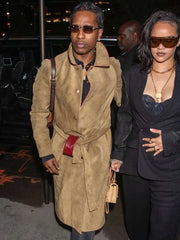 A$AP Rocky New York City 2026 Brown Coat