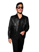 Met Gala 2026 Rami Malek Black Leather Jacket