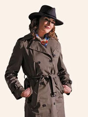 Allie and Andi 2026 Allison Chandler Brown Trench Coat
