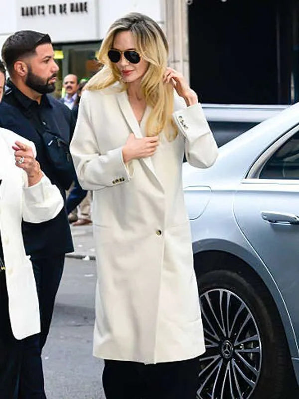 Couture 2026 Angelina Jolie Cream Coat