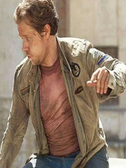 Alfie Allen Atomic Movie Suede Leather Jacket