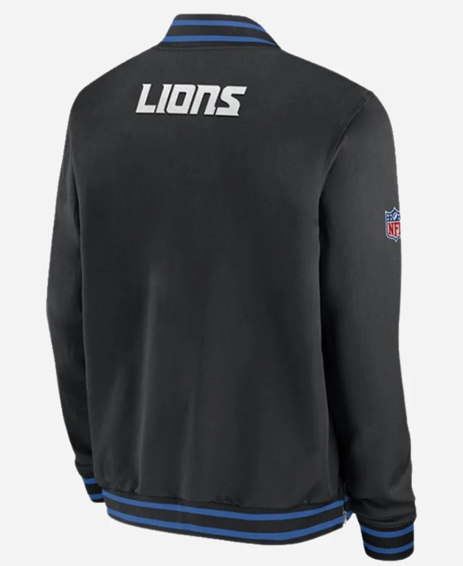 NFL Detroit Lions Ben Johnson Nike Bomber Jacket