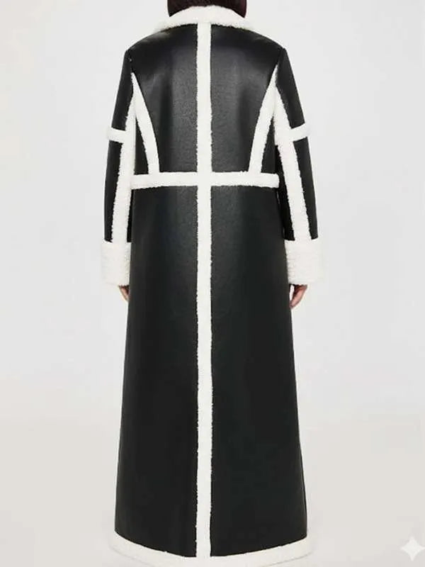 Trisha Mann Beyond the Gates 2025 Shearling Leather Coat