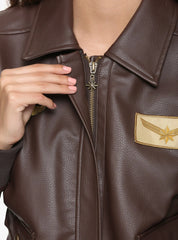 captain marvel leather jacket
