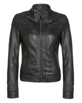 Callie Black cafe racer Jacket