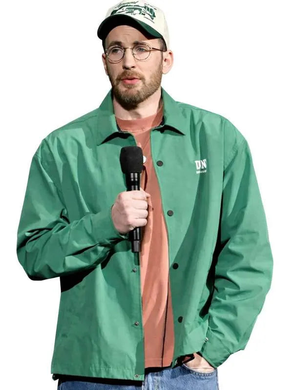 Cinemacon 2026 Chris Evans Green Jacket