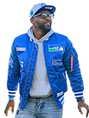 Cliff Avril 2026 Seahawks Bomber Jacket