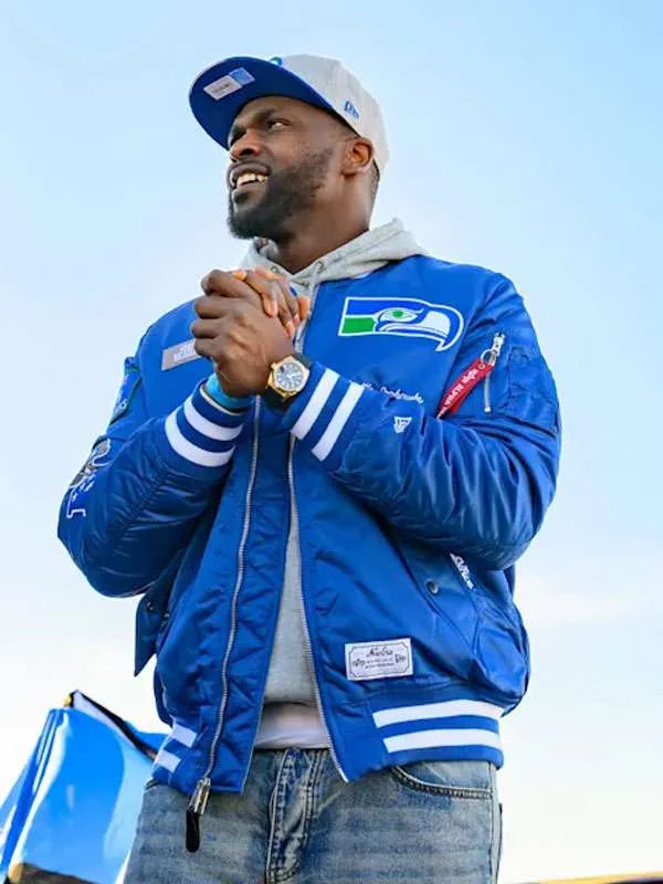 Cliff Avril 2026 Seahawks Bomber Jacket
