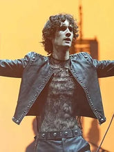 Coachella 2026 Sombr Studded Leather Jacket
