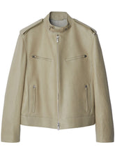 Conscious Burberry leather jacket