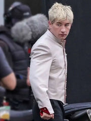 Barry Keoghan crime 101 White Cotton Jacket