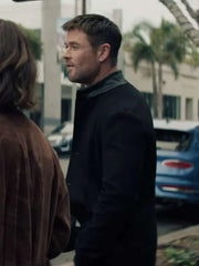 Chris Hemsworth Crime 101 Wool Black Jacket
