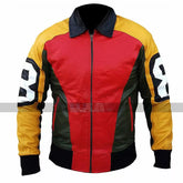 8 Ball Seinfeld David Puddy Bomber Leather Jacket
