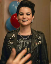 Negasonic Teenage Warhead Deadpool & Wolverine Black Leather Jacket