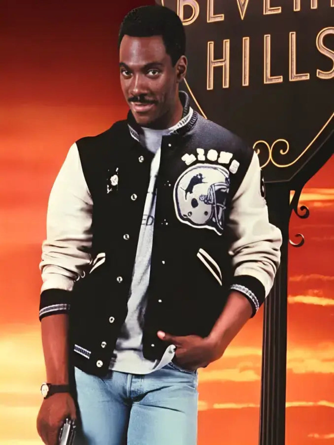 Eddie Murphy Detroit Lions Varsity Jacket