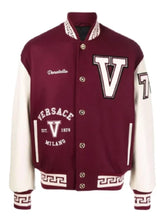 Donatella Burgundy Versace Varsity Jacket