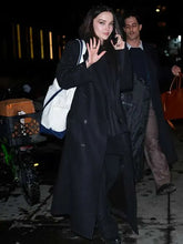 NYC 2026 Dove Cameron Black Wool Coat