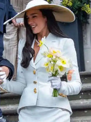 Dua Lipa 2026 London White Blazer