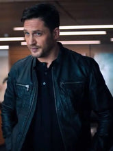 Eddie Brock Venom Black Leather Jacket