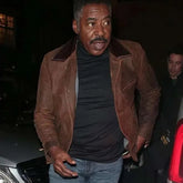Ernie Hudson Ghostbusters Frozen Empire 2024 Brown Leather Jacket