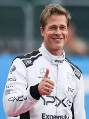 Brad Pitt F1 Racer Leather Jacket