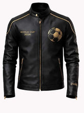 FIFA World Cup 2026 Black Leather Jacket