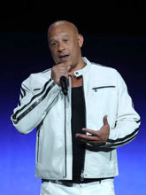 Vin Diesel Fast X White Leather Jacket