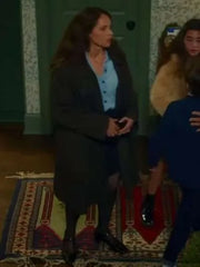 Felicity Jones Oh What Fun 2025 Trench Coat