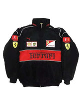 F1 Style Ferrari Racing Bomber Jacket