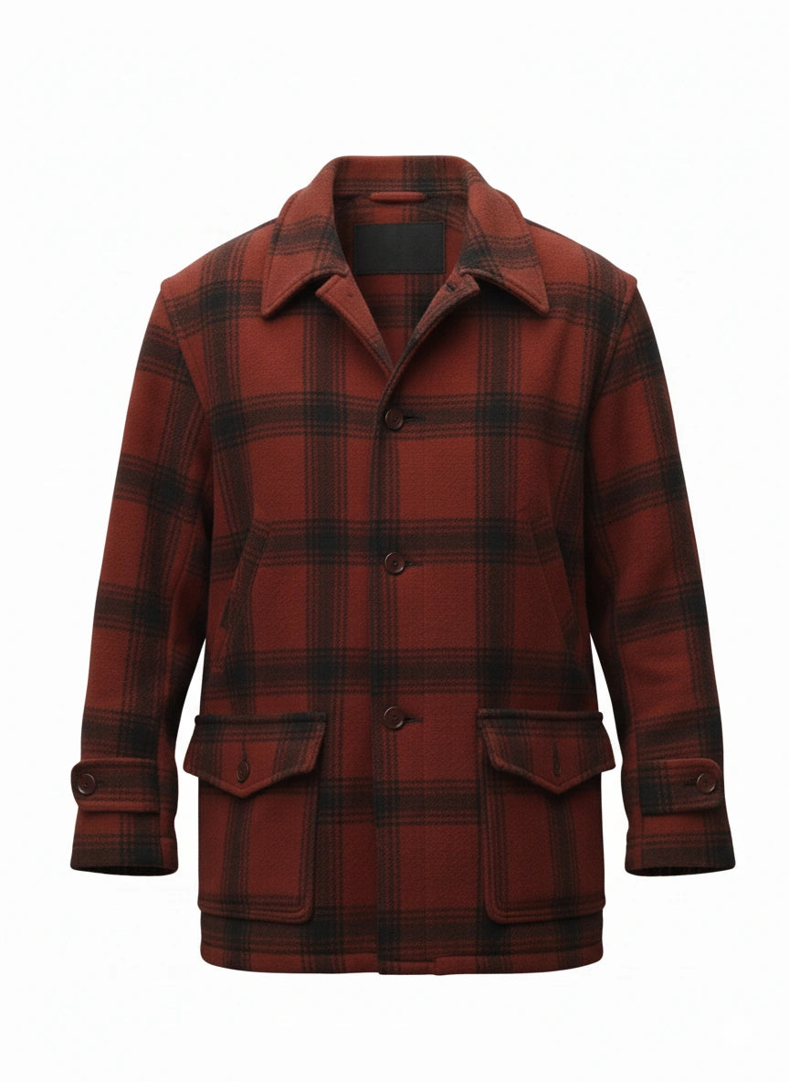 Monster The Ed Gein Story Charlie Hunnam Wool Coat