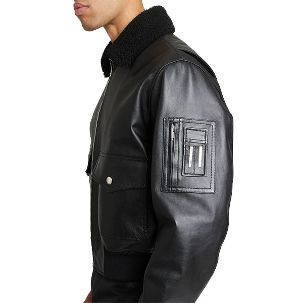 Mens BLack RAF Flying Jacket