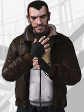 Niko Bellic GTA IV Leather Bomber Jacket