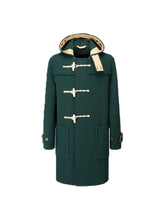 Green Hooded Heartstopper Charlie Spring Wool Coat
