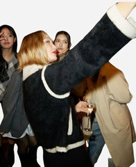 Gigi Hadid Guest in Residence 2024 Black Bomber Jacket