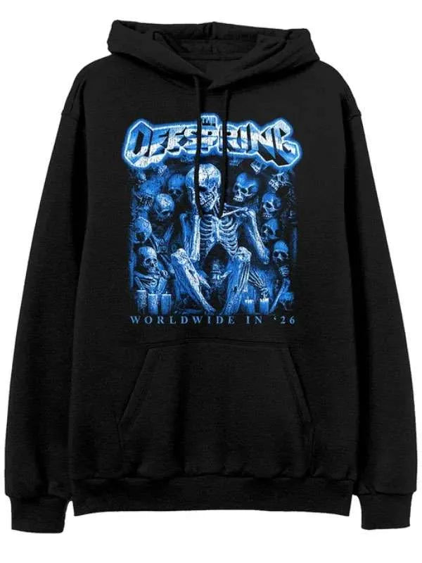 The Offspring Sitting Skeleton 2026 Tour Hoodie