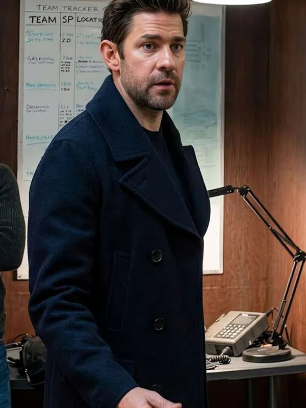 Jack Ryan Ghost War 2026 John Krasinski Black Peacoat