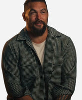 Jason Momoa On the Roam 2024 Plaid Shirt