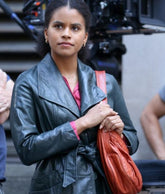 Zazie Beetz Joker 2019 Long Leather Jacket