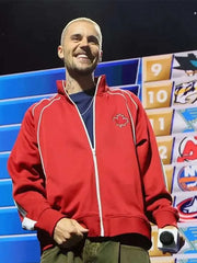 Justin Bieber 2026 Red Track Jacket