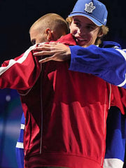 Justin Bieber 2026 Red Track Jacket
