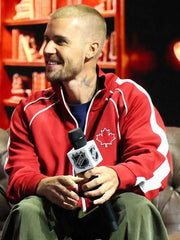 Justin Bieber 2026 Red Track Jacket
