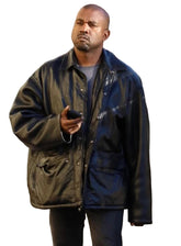 Kanye West Black Leather Jacket
