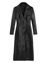 Kendall Jenner Black Trench Leather Coat