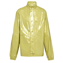 The Kardashians Green Glossy Faux Leather Jacket