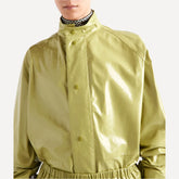 KimKardashianTheKardashiansGreenGlossyLeatherJacket_3