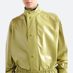 KimKardashianTheKardashiansGreenGlossyLeatherJacket_3_1