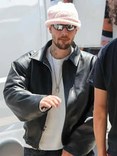 LA 2026 Justin Bieber Black Leather Jacket