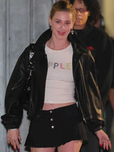 LA 2026 Lili Reinhart Black Leather Jacket